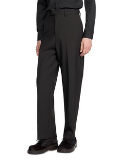 Sandro Sandro Charlie Wool Straight Fit Suit Trousers