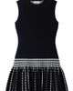 SANDRO SANDRO Check Knit Short Dress - 5