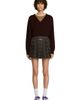 SANDRO SANDRO Checked Pleated Skirt - 1