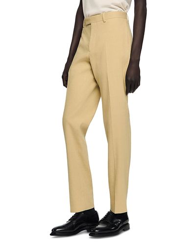 Sandro Sandro Classic Fit Linen Suit Trousers