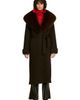 SANDRO SANDRO Coat With Shearling Collar - 1
