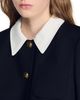 Sandro Sandro Contrast Collar Wool Jacket - 4