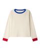 SANDRO SANDRO Contrast Round-neck Wool Sweater - 5