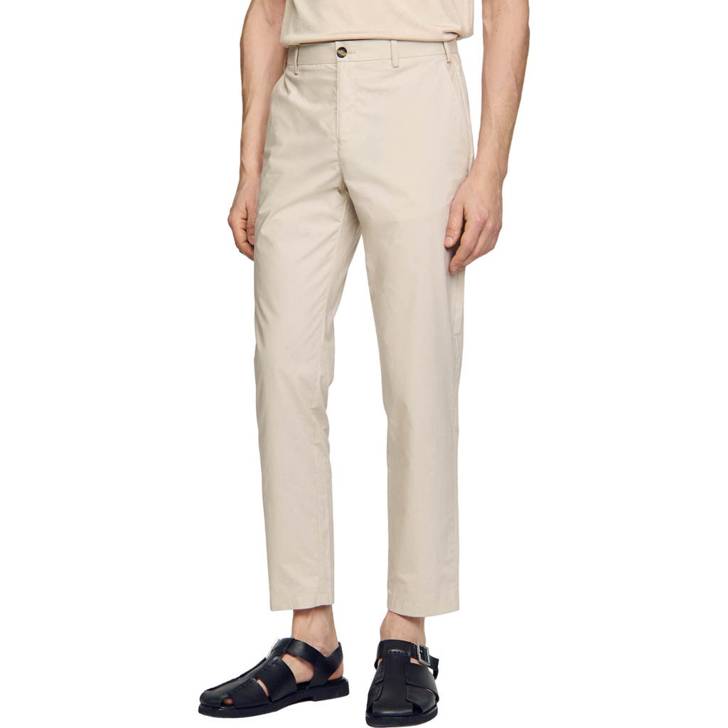 SANDRO SANDRO Cotton tapered trousers