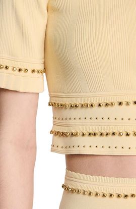 SANDRO SANDRO Cropped cardigan with tassels