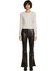 SANDRO SANDRO Cropped Check Stitch Cardigan - 1