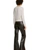 SANDRO SANDRO Cropped Check Stitch Cardigan - 2