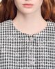 Sandro Sandro Cropped Houndstooth Tweed Jacket - 4