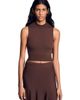 SANDRO SANDRO Cropped sheer effect sweater - 1