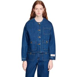 SANDRO SANDRO Denim jacket with fancy buttons