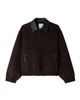 SANDRO SANDRO Double-faced Leather Collar Jacket - 5