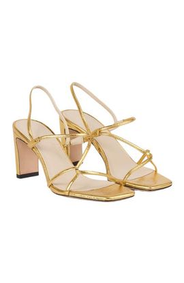 SANDRO SANDRO Embossed leather sandals
