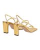 SANDRO SANDRO Embossed leather sandals - 2