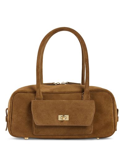 Sandro Sandro Ezmehralda Suede Crossbody Bag