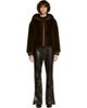 SANDRO SANDRO Faux Fur Coat With Hood - 1