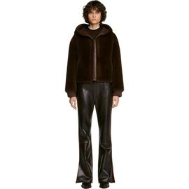 SANDRO SANDRO Faux Fur Coat With Hood