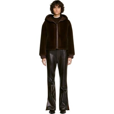 SANDRO SANDRO Faux Fur Coat With Hood