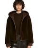 SANDRO SANDRO Faux Fur Coat With Hood - 4