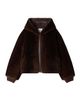 SANDRO SANDRO Faux Fur Coat With Hood - 5