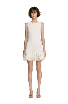 sandro tuileries pointelle knit dress Knit midi dress