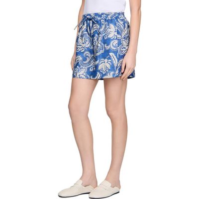 SANDRO SANDRO Floral print mini shorts