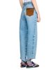 Sandro Sandro Gaston Floral Print High Rise Barrel Jeans in Blue Jean - 3