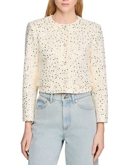 Sandro Sandro Geometric Sequin Jacket