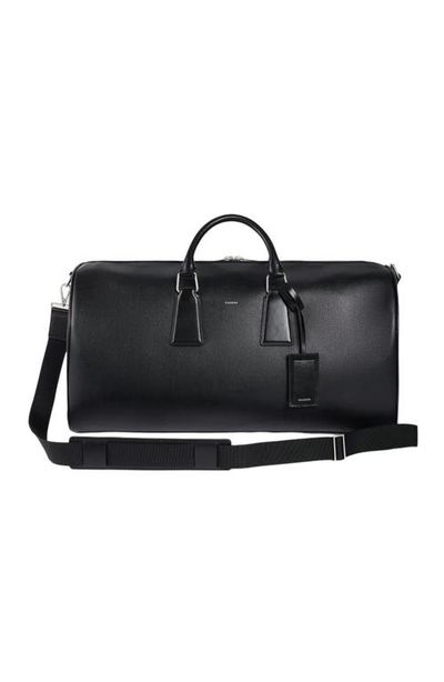 SANDRO SANDRO Grained leather weekend bag