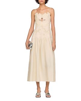 Sandro Sandro Guipure Maxi Dress