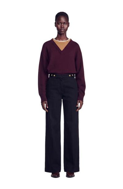 SANDRO SANDRO High-rise Wide-leg Jeans