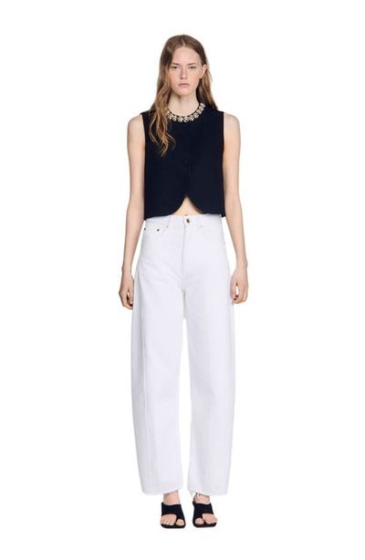 SANDRO SANDRO Jacket with jewelled neckline