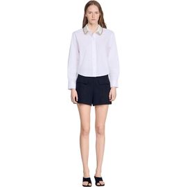 SANDRO SANDRO Jewel collar shirt