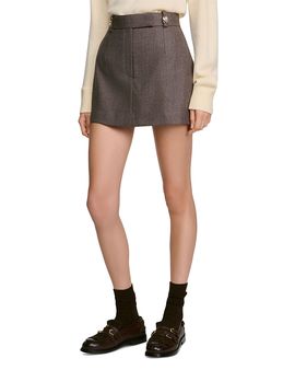 Sandro Sandro Jimmy Wool Skort