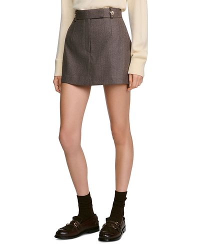 Sandro Sandro Jimmy Wool Skort