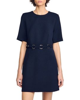 Sandro Sandro Julia Ring Belt Mini Dress