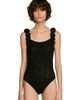 SANDRO SANDRO Knit Bodysuit With Beaded Flowers - 3