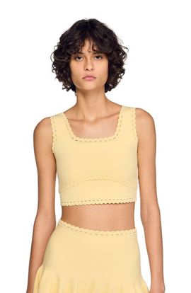 SANDRO SANDRO Knit crop top