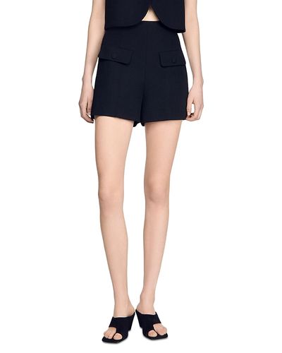 Sandro Sandro Lavandie Wool Shorts