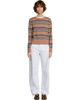 SANDRO SANDRO Layered Effect Striped Sweater - 1