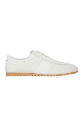 SANDRO SANDRO Leather and suede low-top trainers