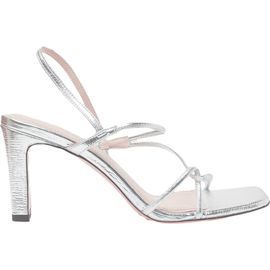 SANDRO SANDRO Leather sandals with a wide heel