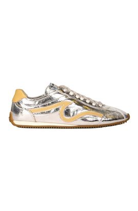 SANDRO SANDRO LightWave metallic leather trainers