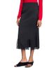 Sandro Sandro Long Mixed Material Lace Skirt - 1
