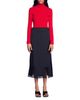 Sandro Sandro Long Mixed Material Lace Skirt - 5