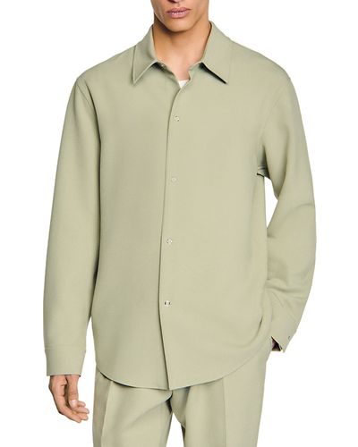 Sandro Sandro Long Sleeved Jersey Shirt