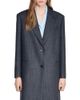 Sandro Sandro Long Wool Coat With Rhinestones - 1