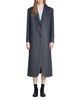 Sandro Sandro Long Wool Coat With Rhinestones - 4