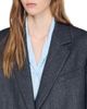 Sandro Sandro Long Wool Coat With Rhinestones - 5