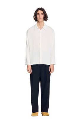 SANDRO SANDRO Loose-fit shirt pleated effect