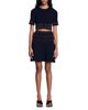 Sandro Sandro Loria Pleated Metallic Trim Skirt - 5